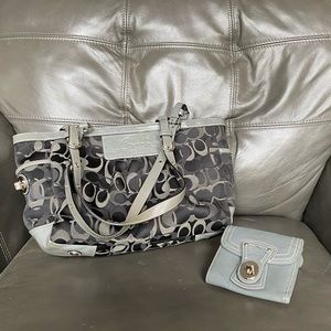 COACH COMBO bag and matching wallet
